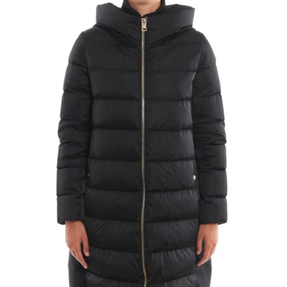 Herno Polar-Tech Collection Water Repellent Hooded Padded Black Coat 2 US/38 EU - Picture 4 of 15
